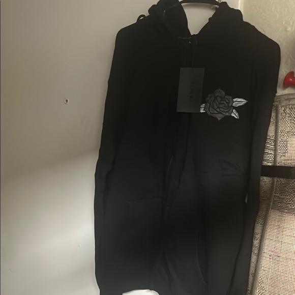Black Jacket with Rose Embroidery Blvck Paris New - Picture 5 of 5